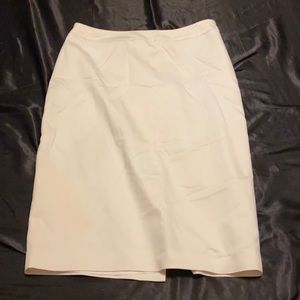 White midi skirt, blanc